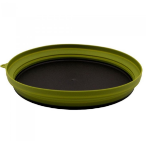 Туристическая силиконовая тарелка с пластиковым дном Tramp 1070мл