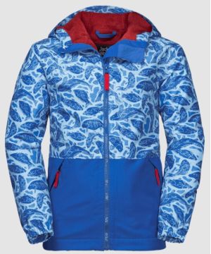 Яркая куртка для детей Jack Wolfskin Snowy Days Print Jacket Kids