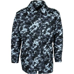  Куртка лаконичная зимняя камуфлированная Сплав М4