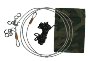 Трос костровой походный с крючками в чехле Терра 3мм 