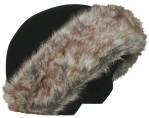 Нашлемник утонченный для девушек Coolcasc E001 Brown Fur