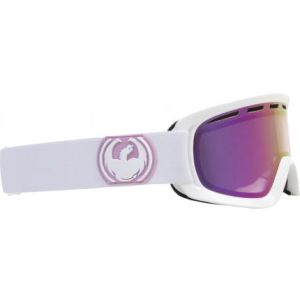 Профессиональная горнолыжная маска оправа линзы Dragon Alliance D2 ( White, Pink Ionized + Ionized)