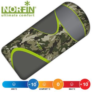 Мешок одеяло для похода Norfin Scandic Comfort Plus 350 с правой молнией (комфорт 0 С)
