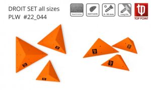 Треугольные рельефы для скалодрома Top Point Droit Set All Sizes