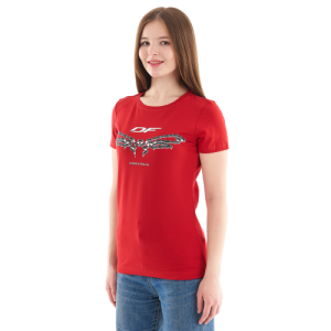 Надежная женская футболка с принтом Dragonfly Chain 