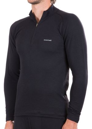 Удобная термофутболка Montbell Zeo-line zip Midweight