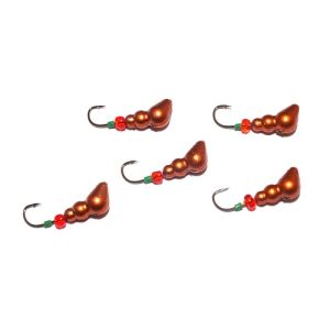 Мормышка свинцовая медная для ловли рыбы упаковка штук Муравей Россия 10