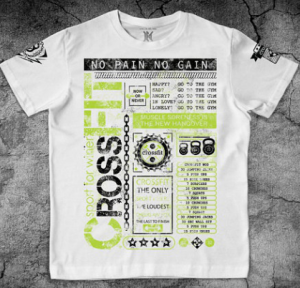 Футболка с принтом Кроссфит Макс-Экстрим