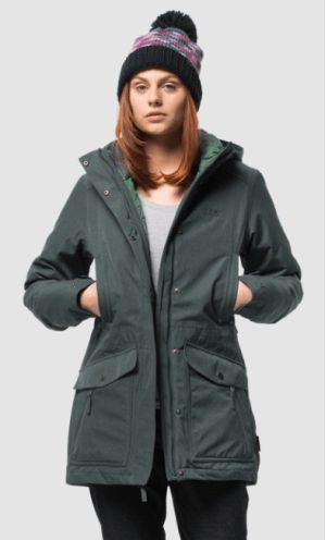 Стильная парка для зимы Jack Wolfskin Coastal Range Parka