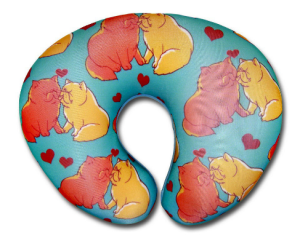 Антистрессовая подушка для путешествий Влюбленные звери Штучки, к которым тянутся ручки 