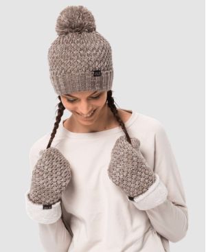 Вязаная шапка с помпоном Jack Wolfskin Highloft Knit Cap Women