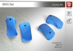Яркий Набор рельефов для скалолазания Top Point Brix Set