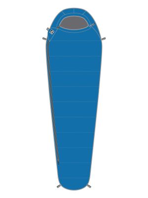 Пуховый спальник Bask Pamirs V2 800+ левый (Комфорт -8)