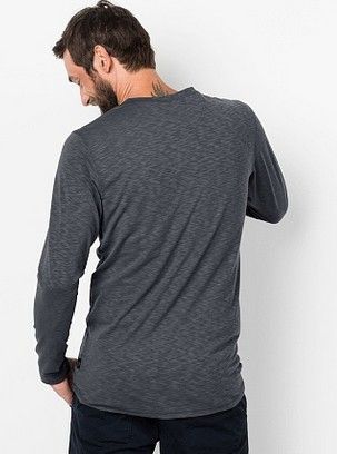 Jack Wolfskin Футболка демисезонная мужская Jack Wolfskin Winter Travel Henley Men