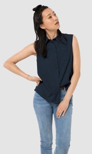 Jack Wolfskin Легкая женская рубашка Jack Wolfskin Sonora Sleeveless Shirt W