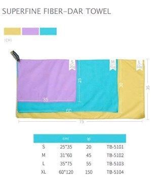 Green Hermit Удобное ультралёгкое полотенце Green Hermit Superfine Fiber Day Towel