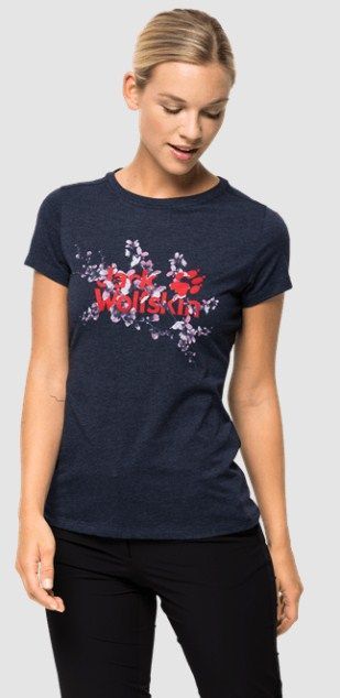 Jack Wolfskin Хлопковая футболка Jack Wolfskin Logo T W