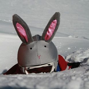 Coolcasc Оригинальный нашлемник на спортивный шлем Coolcasc 003 Bunny