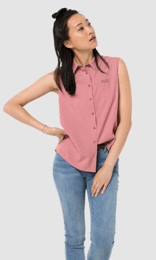 Jack Wolfskin Легкая женская рубашка Jack Wolfskin Sonora Sleeveless Shirt W