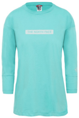 The North Face Футболка из хлопка The North Face Light Ls Tee Retro Green