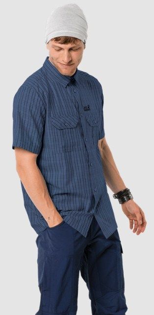 Jack Wolfskin Рубашка с коротким рукавом Jack Wolfskin Thompson Shirt Men