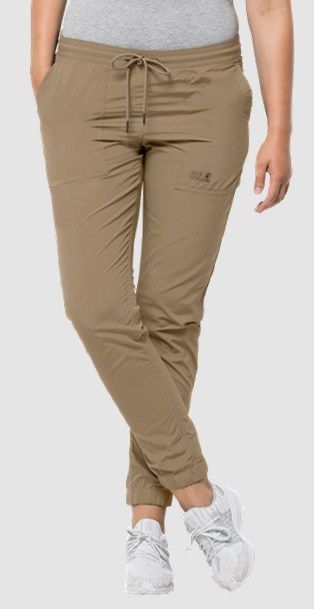 Jack Wolfskin Простые женские брюки Jack Wolfskin Kalahari Cuffed Pants Women