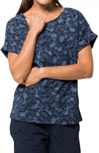 Jack Wolfskin Футболка стильная Jack Wolfskin Hibiscus Flower T W