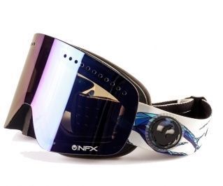 Dragon Alliance Стильная горнолыжная маска оправа линзы Dragon Alliance NFX ( Form, Dark Smoke Blue + Yellow Red Ion)