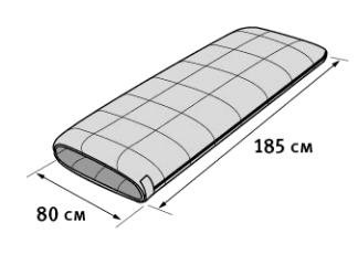 Alexika Мешок спальный с правой молнией Alexika Camping (комфорт +10)