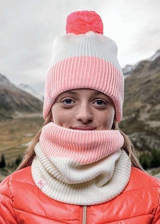 Buff Шапка для активного отдыха Buff Junior Knitted & Polar Hat Audny Fog