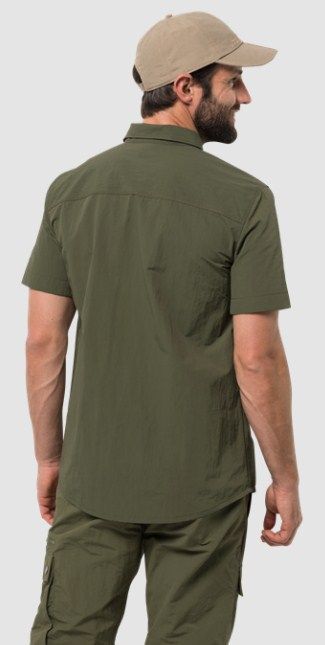 Jack Wolfskin Мужская рубашка с коротким рукавом Jack Wolfskin Lakeside Shirt M