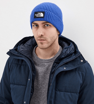 The North Face Шапка с отворотом The North Face Logo Box Cuffed Beanie