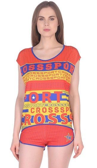 Cross sport Удобный женский костюм с шортами Cross sport