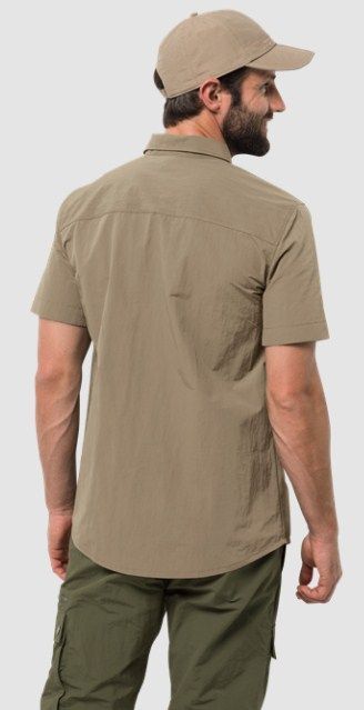 Jack Wolfskin Мужская рубашка с коротким рукавом Jack Wolfskin Lakeside Shirt M