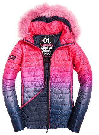 SuperDry Sport & Snow Утепленная куртка для девушек Superdry Power Fade Jacket