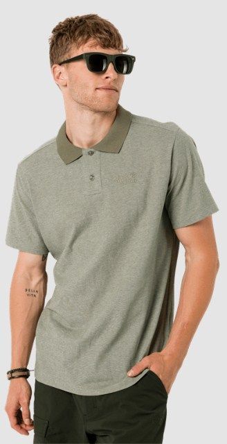 Jack Wolfskin Футболка-поло для мужчин Jack Wolfskin Pique Polo Men
