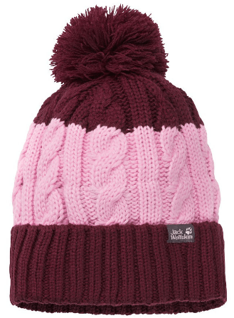 Jack Wolfskin Шапка вязаная для детей Jack Wolfskin Stormlock Pompom Beanie Kids