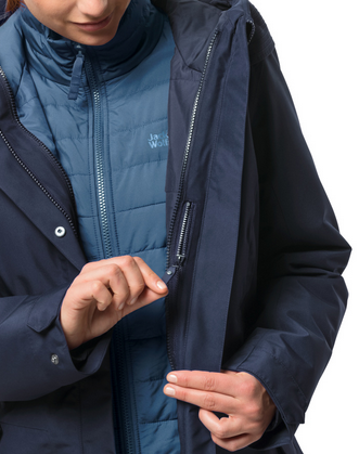 Jack Wolfskin Теплая водонепроницаемая куртка Jack Wolfskin Monterey bay coat