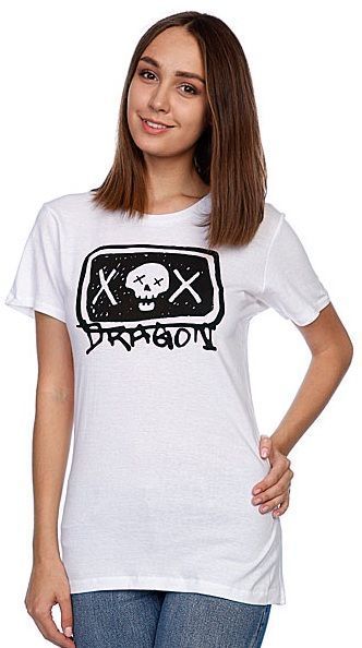 Dragon Alliance Хлопковая футболка Dragon Alliance SKETCHY GIRLS TEE S11 SS