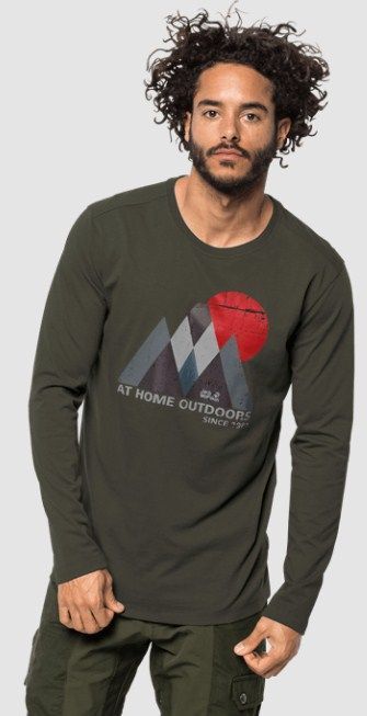 Jack Wolfskin Легкий лонгслив для мужчин Jack Wolfskin Mountain Longsleeve M
