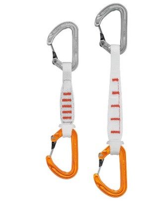 Petzl Долговечная оттяжка с двумя карабинами Petzl Ange Finesse S+S