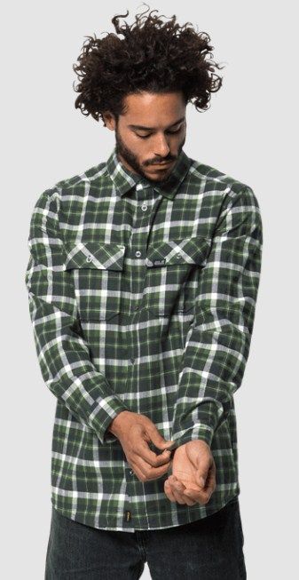 Jack Wolfskin Рубашка повседневная мужская Jack Wolfskin Bow Valley Shirt