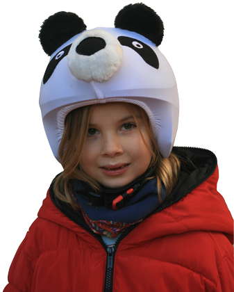 Coolcasc Стильный нашлемник на спортивный шлем Coolcasc 042 Panda Bear
