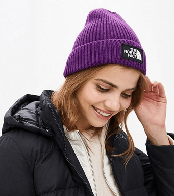 The North Face Шапка с отворотом The North Face Logo Box Cuffed Beanie