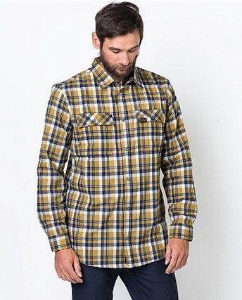 Jack Wolfskin Рубашка повседневная мужская Jack Wolfskin Bow Valley Shirt