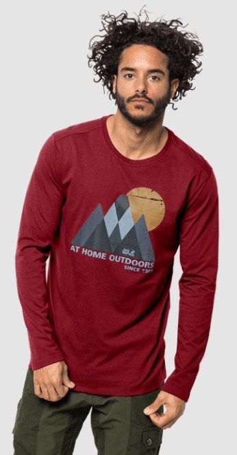 Jack Wolfskin Легкий лонгслив для мужчин Jack Wolfskin Mountain Longsleeve M