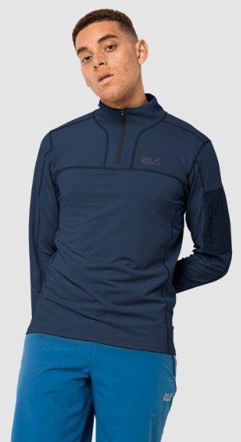 Jack Wolfskin Эластичный пуловер Jack Wolfskin Performance Halfzip M
