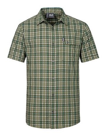 Jack Wolfskin Рубашка туристическая мужская Jack Wolfskin CROSSLEY SHORTSLEEVE SHIRT M