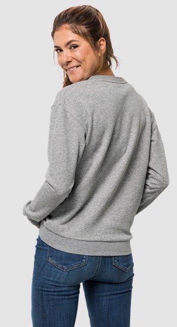 Jack Wolfskin Стильный свитшот Jack Wolfskin Logo Sweatshirt W