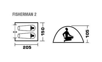 Trek Planet Вместительная походная палатка Trek Planet Fisherman 2
